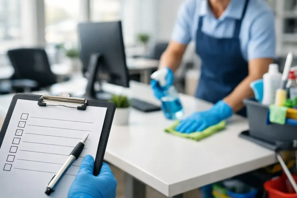 Checkliste Büroreinigung für Firmen
