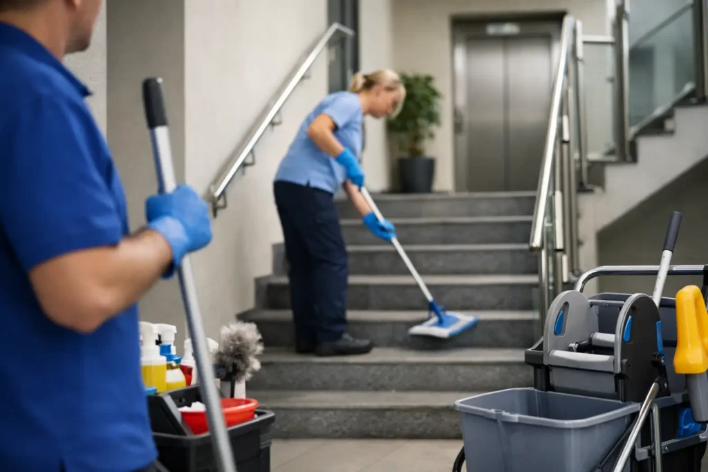Treppenhausreinigung für Hausverwaltung beauftragen