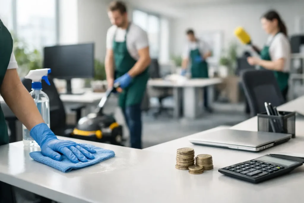 Büro putzen lassen - Kosten realistisch erklärt