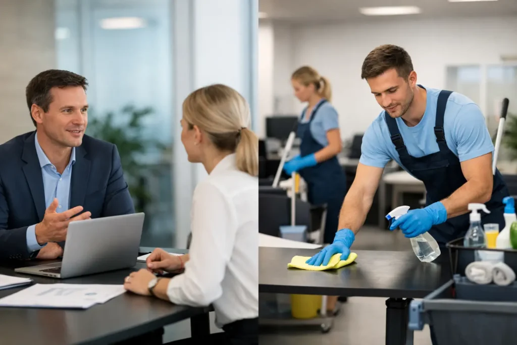 Büroreinigung intern oder extern organisieren?