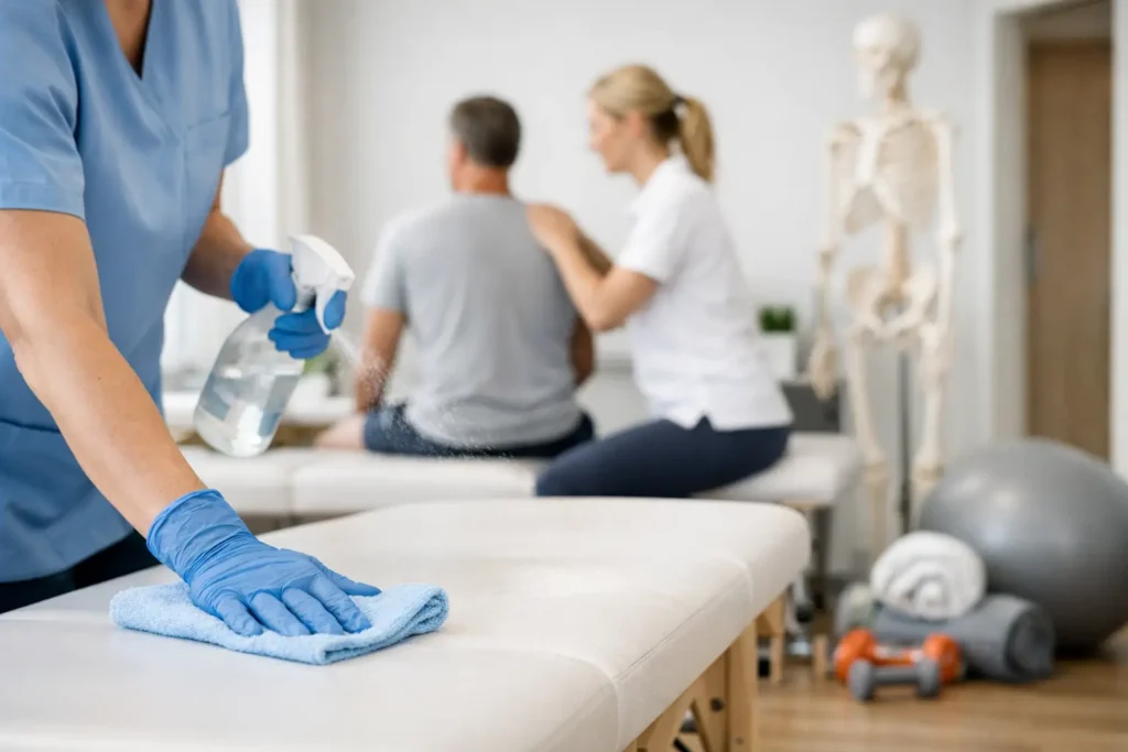Praxisreinigung für die Physiotherapie-Praxis