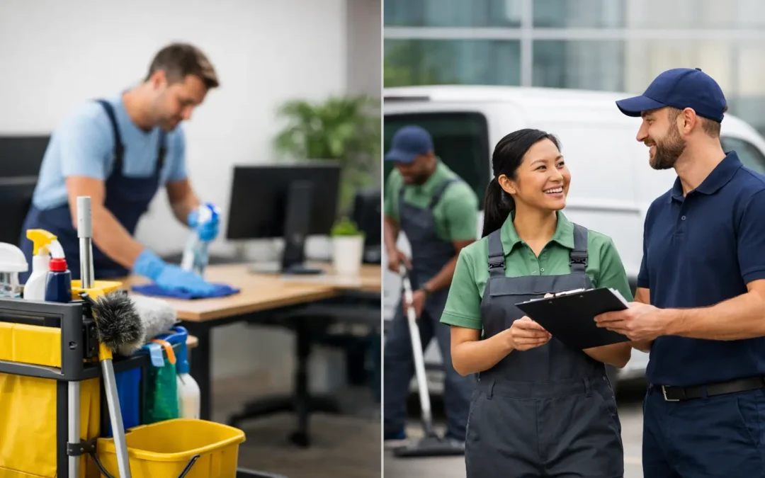 Interne Reinigung oder Outsourcing im Vergleich