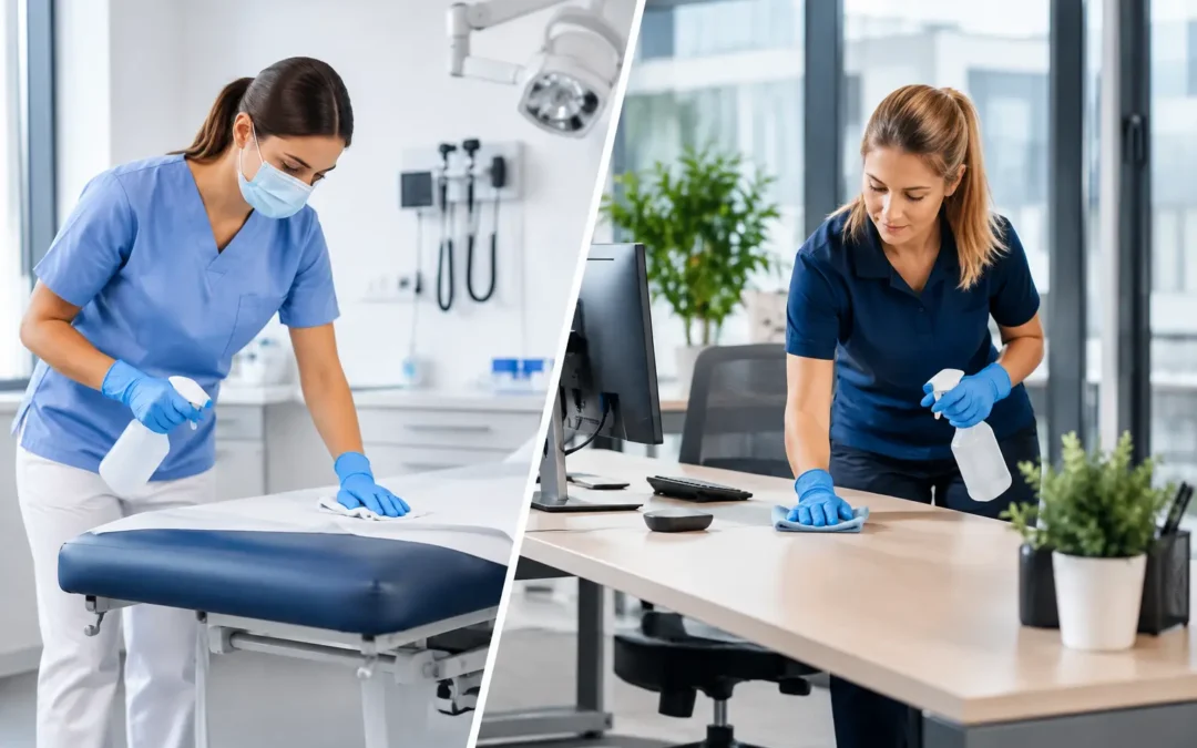 Praxisreinigung vs. Büroreinigung: Hygienestandards