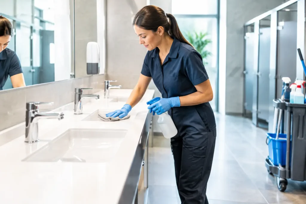 Sanitärreinigung gewerblich planen richtig